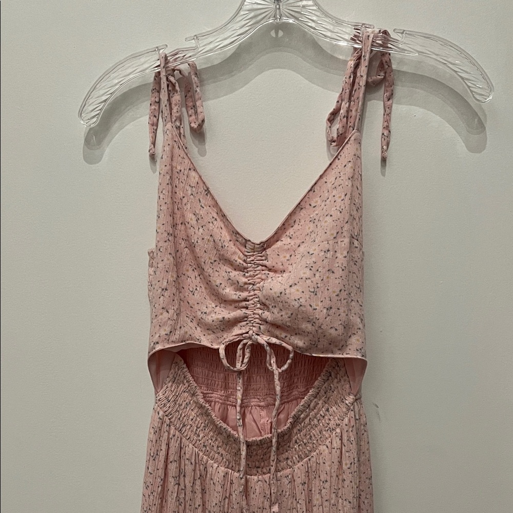 Hollister Light Pink Hi-Lo dress with cut out